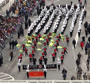 Center Grove High School Marching Band (Macy's Day Parade, 2014). Photo by Groupphotos.com.